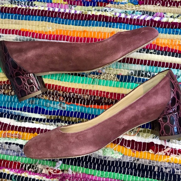 J. Crew ~ Evelyn suede block heel pumps - Picture 3 of 6